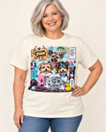 Spa Day Groom Squad dog graphic tee on Comfort Colors